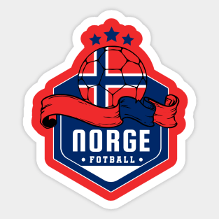 Norge Football Fan Sticker